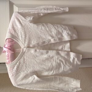 White cardigan girls 3t